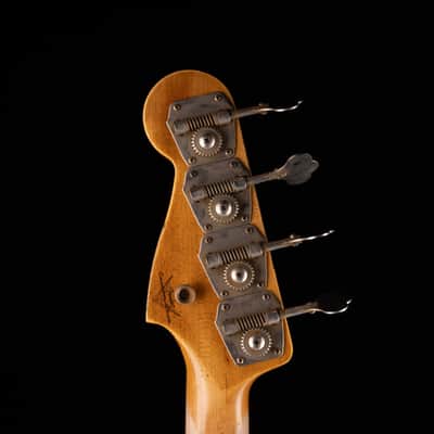 Pre-Owned 2024 Fender Custom Shop 1964 Precision Bass Relic Aged Vintage White With OHSC image 13