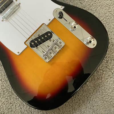 DIY Project Guitar Tele Style, Basswood Body in Sunburst, Maple Neck image 7