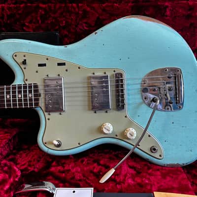 Fender Custom Shop Dealer Select '61 Jazzmaster Wide Range Relic Left-Handed 2022 - Surf Green image 2