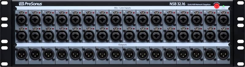 PreSonus® NSB 32.16 Networked Stage Box, Black image 1