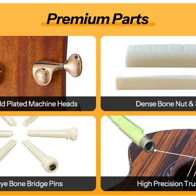 Bromo BAR 4GCE All-Solid Acoustic / Electric Guitar image 7