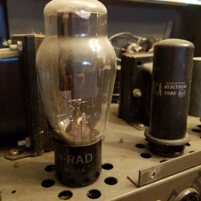 Thordarson Early T-31W25A 25 Watt Tube PA Amp 6L6 push pull T31W25A 31W25A 1946 - Grey wrinkled paint image 15