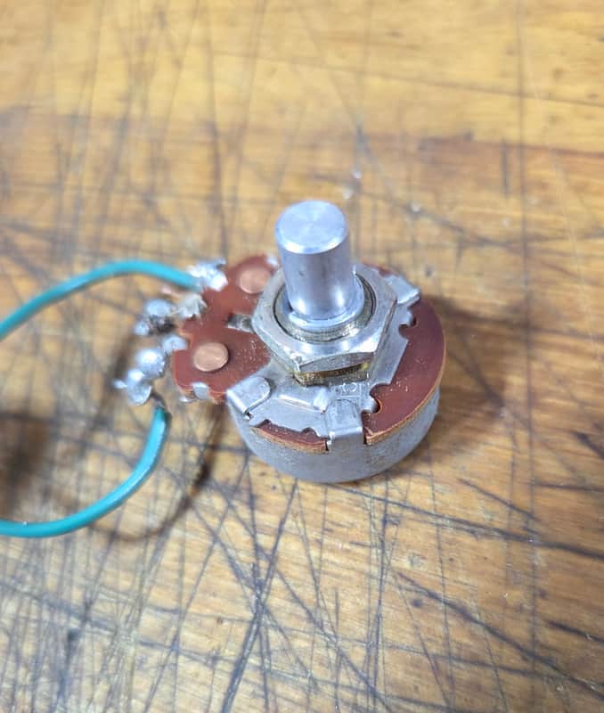 Vintage RARE 1966 Solid Shaft Potentiometer Wiring Harness Fender Telecaster Precision Jazz bass Jazzmaster Jaguar Luthier Guitar Parts #6 image 1