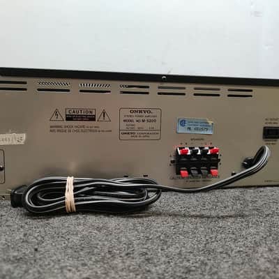 Onkyo M-5200 100-150 Watts Power Amplifier 2010's - Black image 5