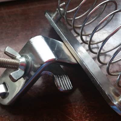 VINTAGE Pearl Hoshino Bass Drum Hoop Mount Stick Holder MIJ MADE IN JAPAN 60s Chrome VERY NICE !!! image 9