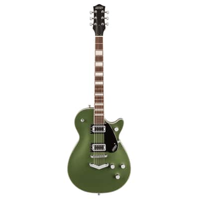 Used Gretsch G5220 Electromatic Jet BT SC w/V-Stoptail - Olive Metallic image 2