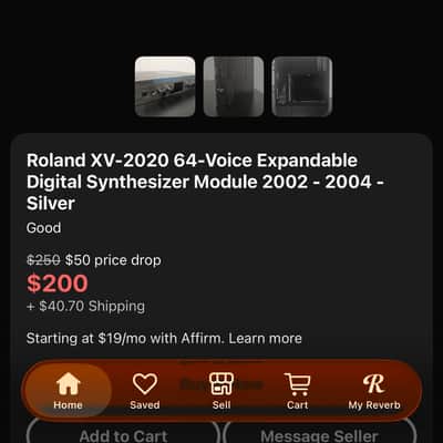 Roland XV-2020 64-Voice Expandable Digital Synthesizer Module #3045 image 12