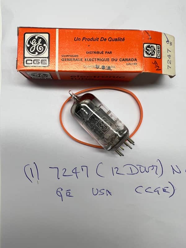 GE 7247(12DW7) NOS image 1