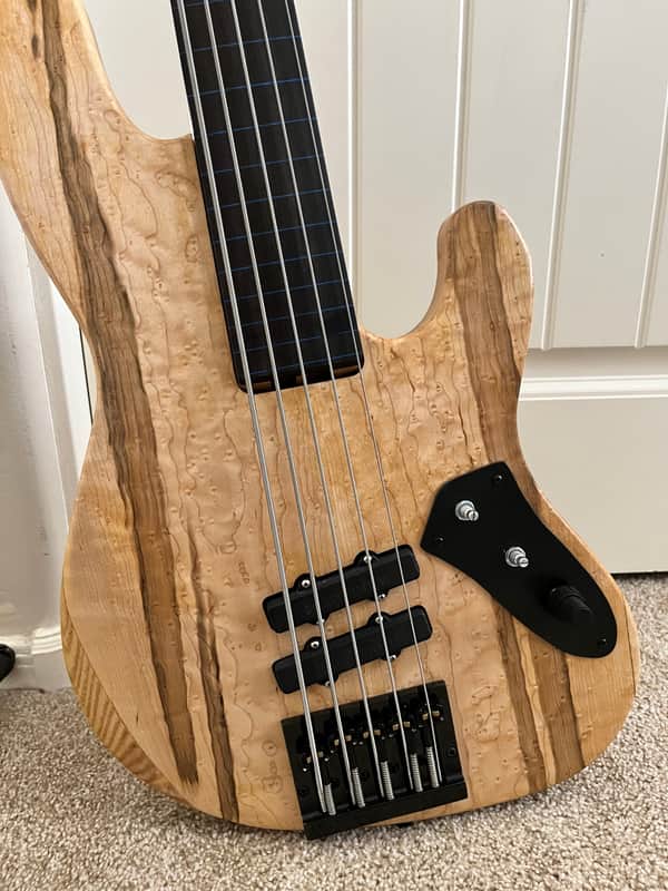 Custom J-Style Fretless 2022 Natural Oil image 1