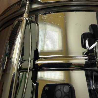 Tama Rockstar 14" x 6.5" Steel Snare Drum RS165 Evans Free Shipping image 8