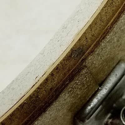 Ludwig S100 Standard 5x14"Silver Sparkle Snare Drum Vintage 60s 3Ply White-Paint image 13