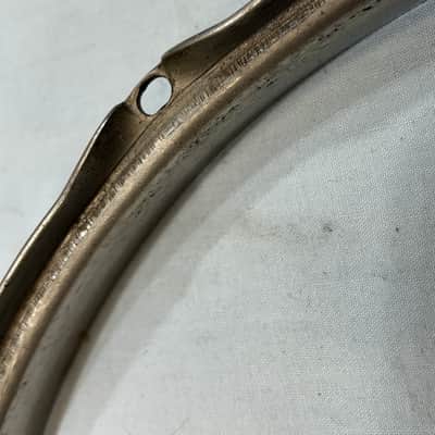 Ludwig 14"/8 lug Stick Chopper Steel Hoop (TDG-HP-1166) 50's - nickel plated image 8