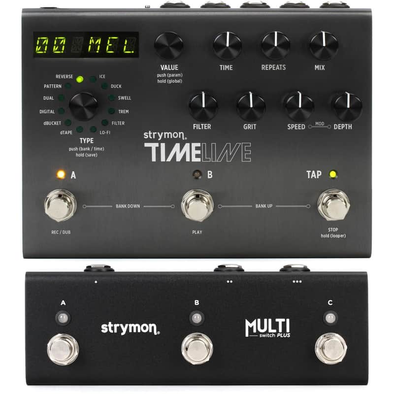 Strymon TimeLine Multidimensional Delay Pedal and Multi Switch Plus Pack image 1
