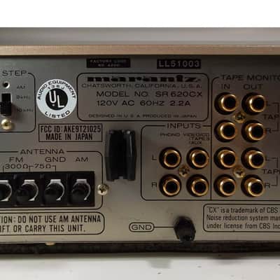 1984 Marantz SR-620CX Champagne Stereo Integrated Amp Gorgeous Condition Completely Serviced 60 Watts RMS Amplifier 07-30-2026 #096 image 11