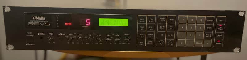 Yamaha REV 5 Digital Reverberator 1980s - Black image 1