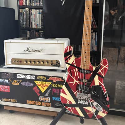 1983 ESP Japan VH-160 Kramer ad model real Frankenstrat EVH with hardcase image 3