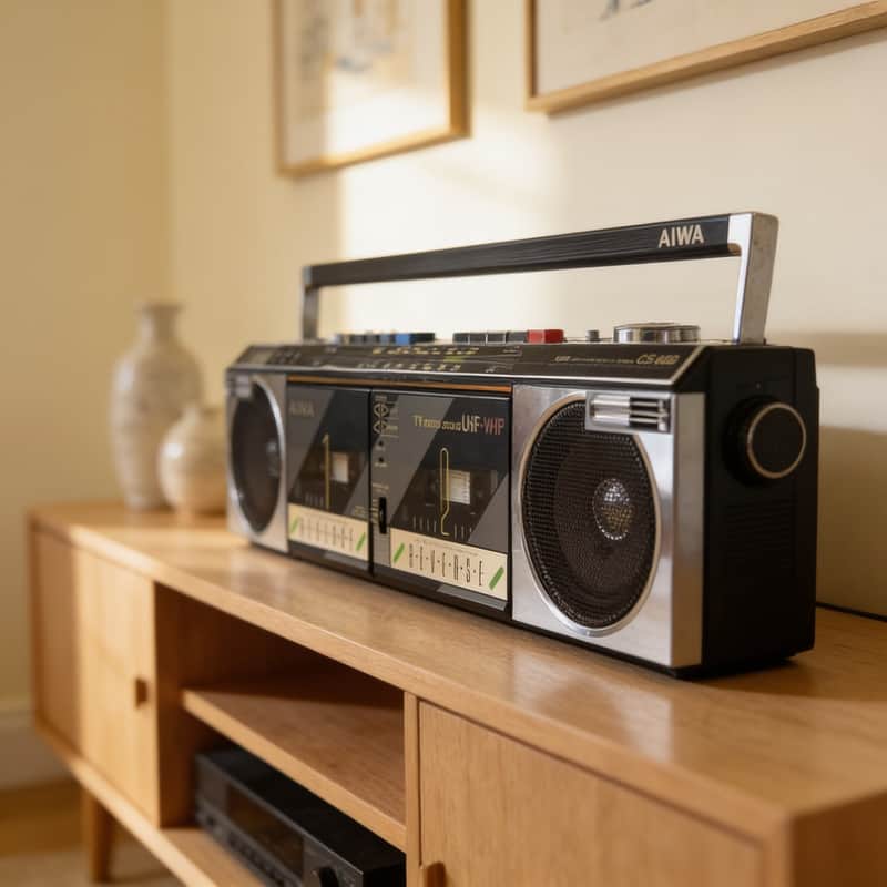 Aiwa CS-W99 Rare Vintage Boombox Partially Working Warranty image 1