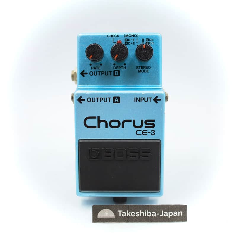 Boss CE-3 Chorus 1988 Made in Japan Green Label Vintage Guitar Effect Pedal 876805 image 1