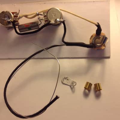 True Left Handed Custom Pre-Wired Harness Assembly for Precision Bass USA Paper In Oil image 2
