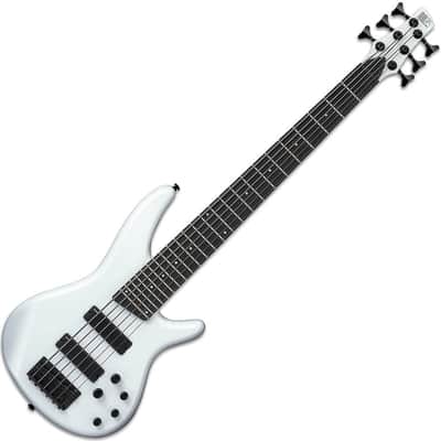 Ibanez SR256 PW Pearl White 6 String Bass Guitar NEW Demo Sale