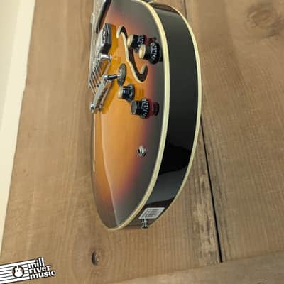 Firefly JSN Semi-Hollow Double Cut Sunburst Electric Guitar - Used image 9