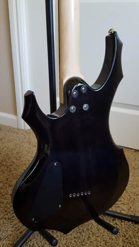 ESP LTD F-100FM Transparent Black/Flamed Maple | Reverb
