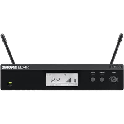 Shure BLX14R/B98 UHF Wireless Microphone System - Perfect for Brass, Woodwinds, Percussion - 14-Hour Battery Life, 300 ft Range | Clip-on Instrument Mic, Single Channel Rack Mount Receiver | H10 Band image 3