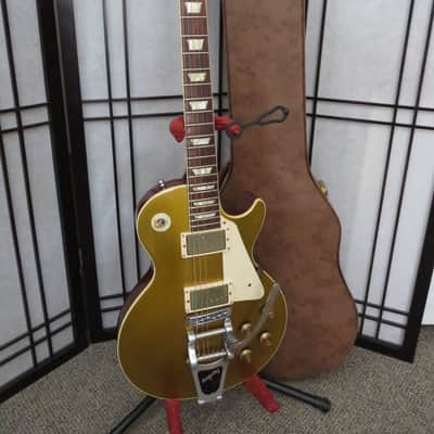 2013 Gibson Custom Shop 1957 Les Paul Standard Reissue Goldtop VOS with Bigsby image 1