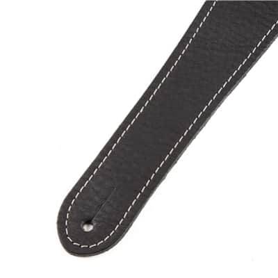 Fender® Monogram Leather Strap, Black Guitar Strap, Part Number #0990681006 image 3