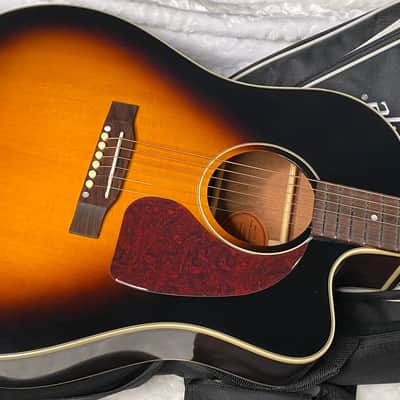 NEW! Epiphone Inspired by Gibson J-45 Standard EC Acoustic-Electric Guitar - Vintage Sunburst - 5.5lbs - Authorized Dealer - G07109 image 1