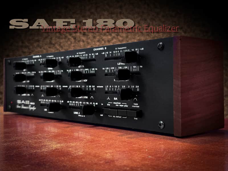 SAE 180 Vintage Stereo Parametric Equalizer – High-End Audio Component image 1