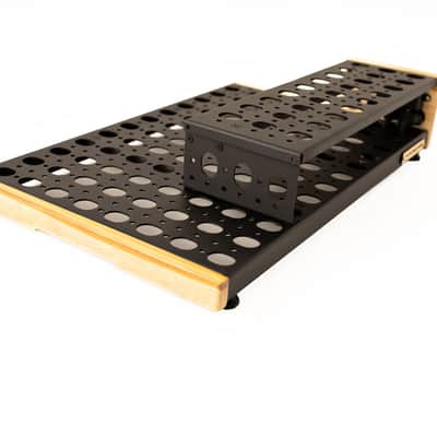 Pedalboard VTX 12x20 with Riser - Natural Teak - Hands Custom image 6