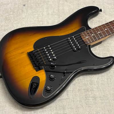 2014 Squier Bullet Stratocaster HH Tremolo Black Hardware Rosewood Fretboard image 1