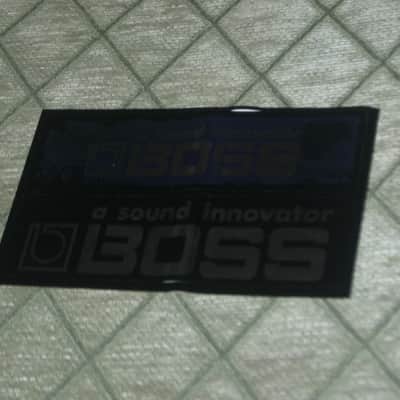 never used genuine BOSS sticker sheet (1 sheet has 2 stickers) 1) BOSS a sound innovator - colors Silver, Blue, Black Silver & 2) BOSS a sound innovator - colors Silver & Black (specifically from 1988), was orig paired w/ a DC3 Japan (pedal NOT included) image 12