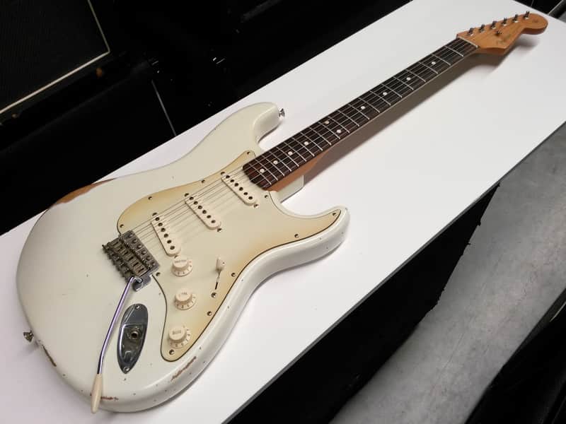 2009 FENDER Road Worn 60's STRATOCASTER Electric GUITAR w/ | Reverb