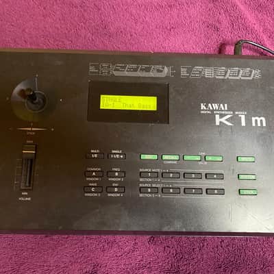 Kawai K1M 1989 - BLACK - Vintage synth / sound module - Rare, Darkwave, Vaporwave