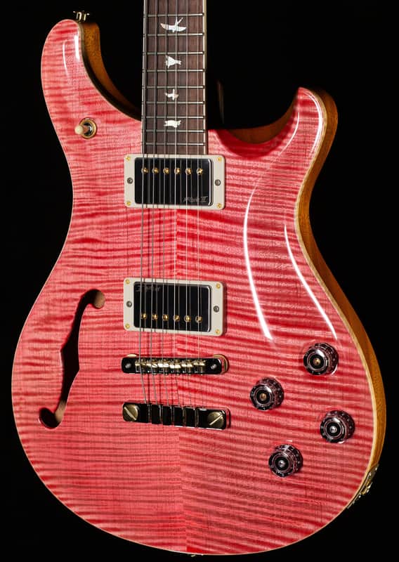 PRS Wood Library Willcutt Exclusive Semi-Hollow McCarty 594 Brazilian Rosewood Bonnie Pink 10 Top (563) image 1
