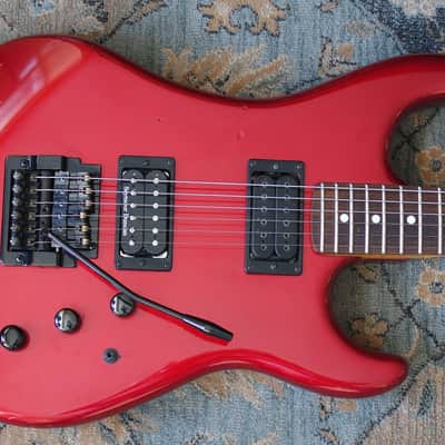 Kramer / ESP J-2000 Pacer Prototype with Kahler 1984 Red image 1
