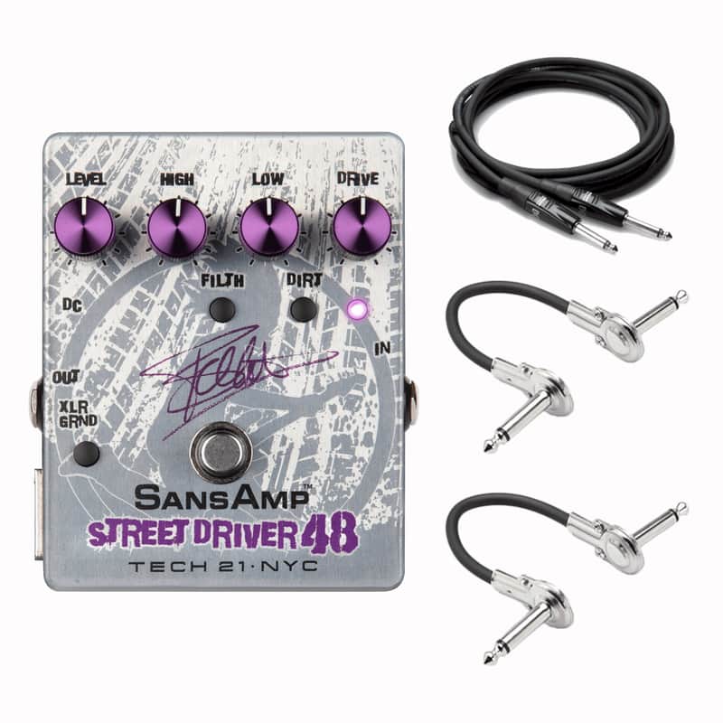 New Tech 21 Frank Bello FB48 Street Sweeper Sans Amp Bass Guitar Effects Pedal image 1
