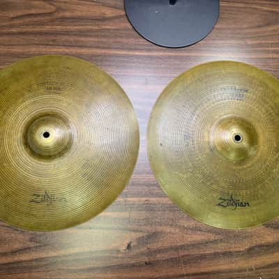 Vintage Zildjian 15" Rock Hi Hat Cymbals image 1