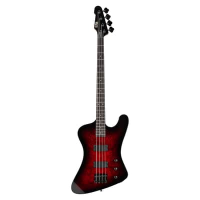 ESP LTD PHX-204DX Bass Guitar - Red Burst - B-Stock image 2