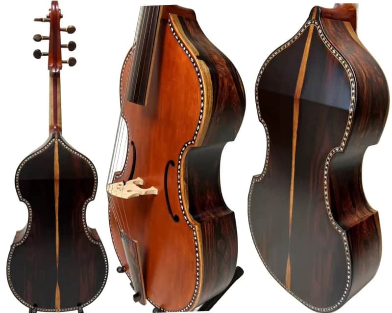 Baroque Style SONG profession Maestro inlay shell 6 string 29" viola da gamba,best Mexico rosewood image 1