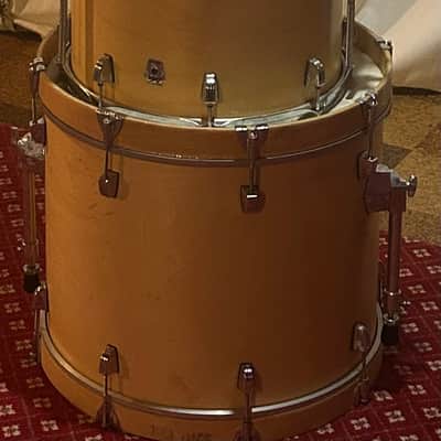 Ludwig Monroe NC Badge 1980's - Natural 5 Piece Drum Set image 2