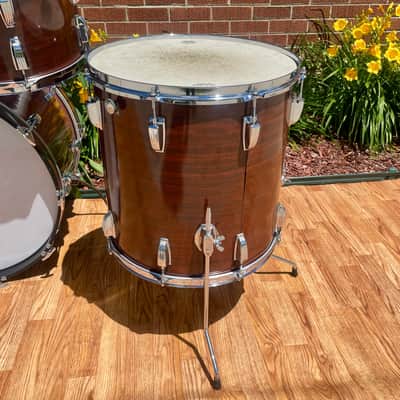 1970s Ludwig Big Beat 3-Ply Drum Set Mahogany Cortex 22/12/13/16 image 20