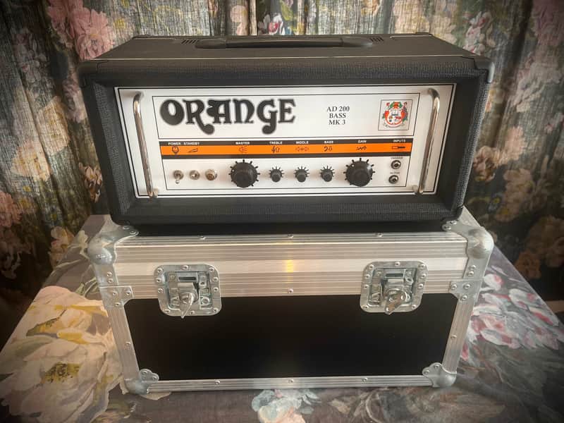 Orange AD200 Bass MK3 200-Watt Bass Amp Head - Black + Hard Case image 1