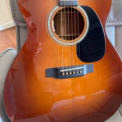 C.F. Martin OM width 0000 Grand Auditorium AAAA Flamed Koa Adirondack - LR Baggs Anthem 1 of 3 image 3