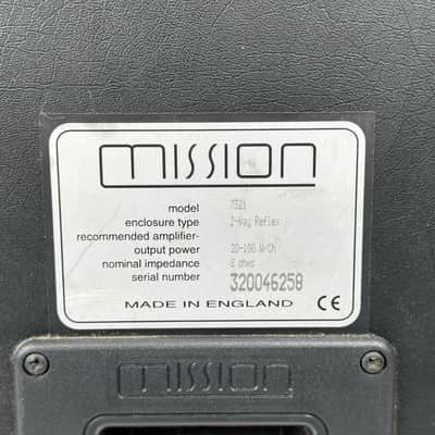 Vintage 90's Mission 732i 2-Way Base Reflex Bookshelf Speakers Pair image 12