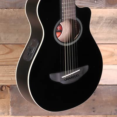 Yamaha APXT2 3/4 Acoustic/Electric Guitar Black w/ Gigbag image 2