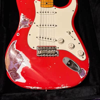 LsL Instruments Saticoy S Style 2025 - Dakota Red Over Purple Pasiley image 2