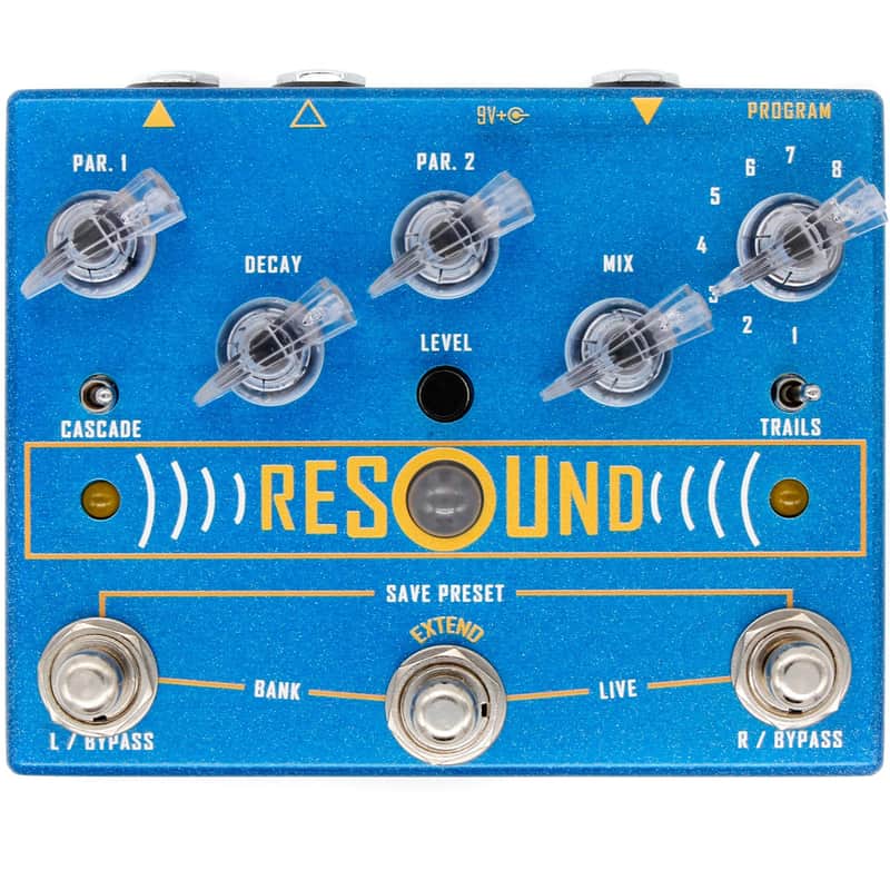Mint Cusack Resound Digital Reverb Guitar Effects Pedal w/ Presets & Extend Switch image 1